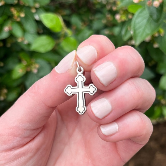 Retired James Avery Botonee Cross Charm - Picture 2 of 3